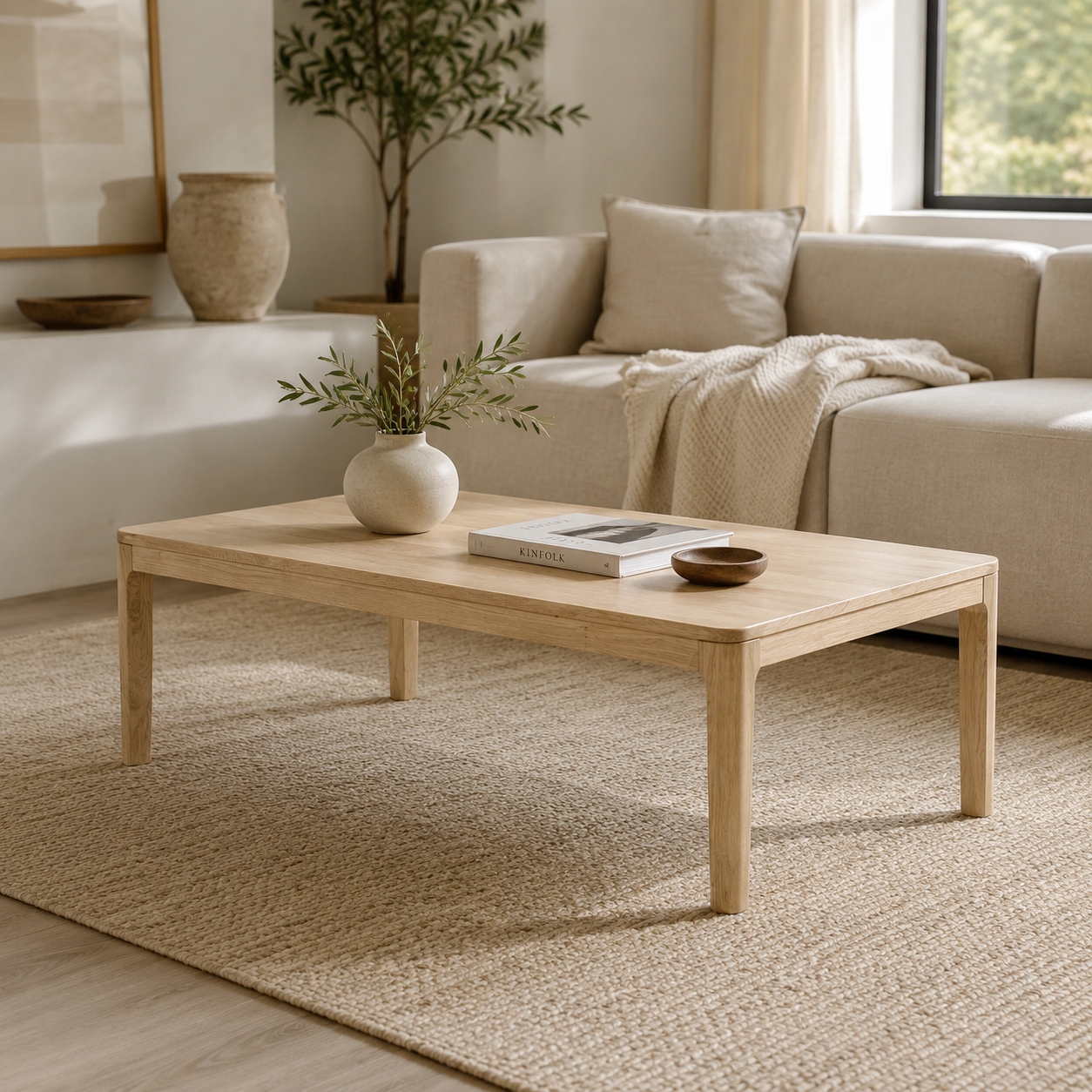 Eleonora salontafel Harvey 120x60x35 cm eiken