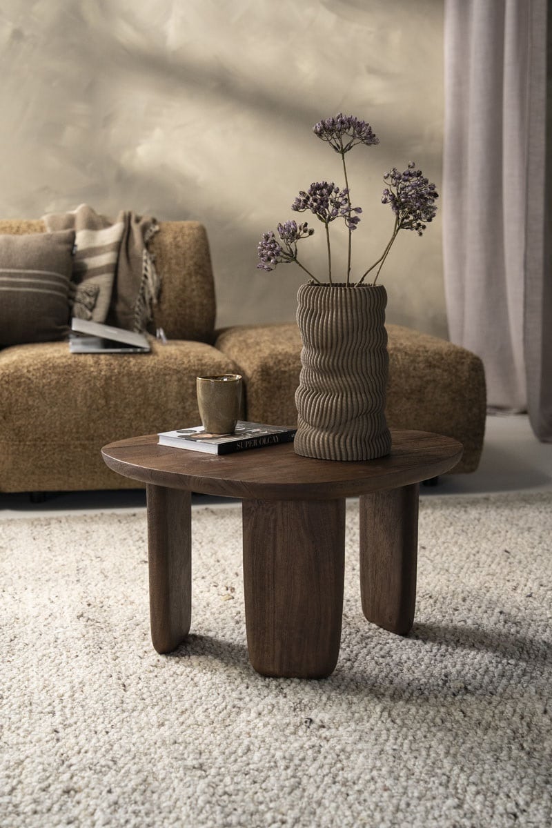 Eleonora salontafel Maud 65x56,5x38 cm mangohout lichtbruin