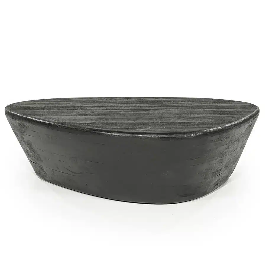 Eleonora salontafel Mila 107x78x30 cm mangohout zwart