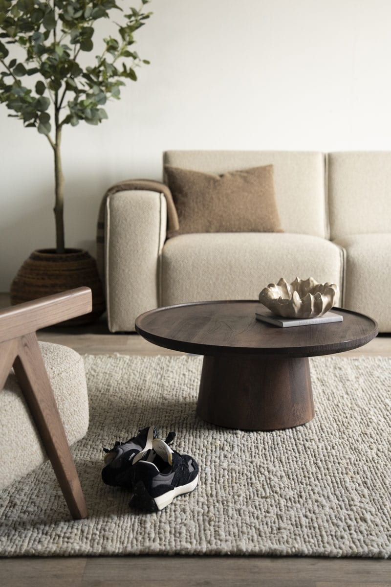 Eleonora salontafel Ron 80x80x32 cm mangohout bruin