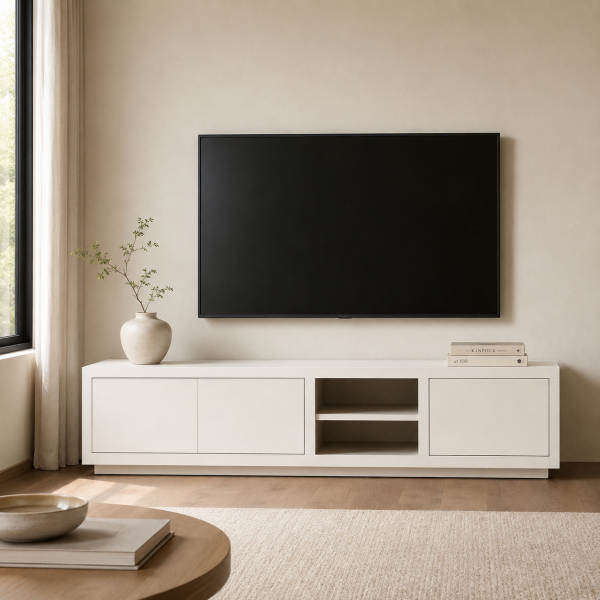 Eleonora tv meubel Helsinki 200x42x45 cm eiken taupe