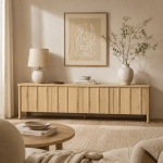 Eleonora tv meubel Jake 183x47x50 cm eiken naturel