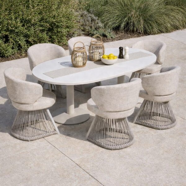 Richmond Interiors outdoor eetkamerstoel Nuba Beige