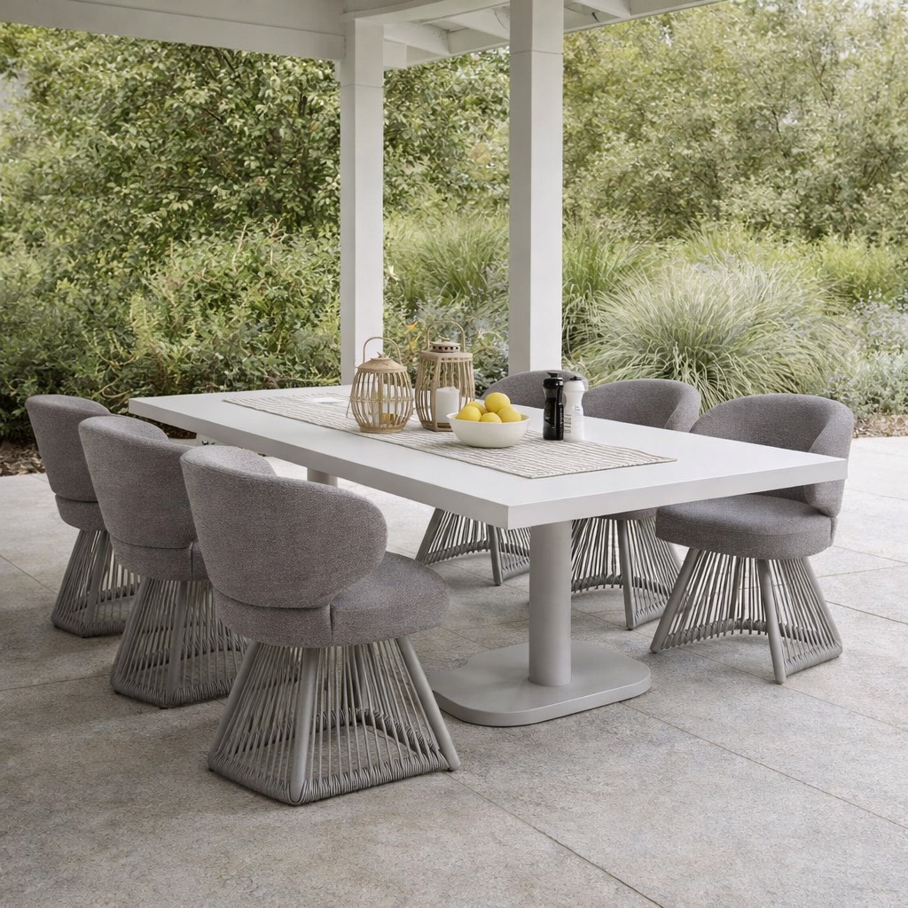 Richmond Interiors outdoor eetkamerstoel Nuba Grijs
