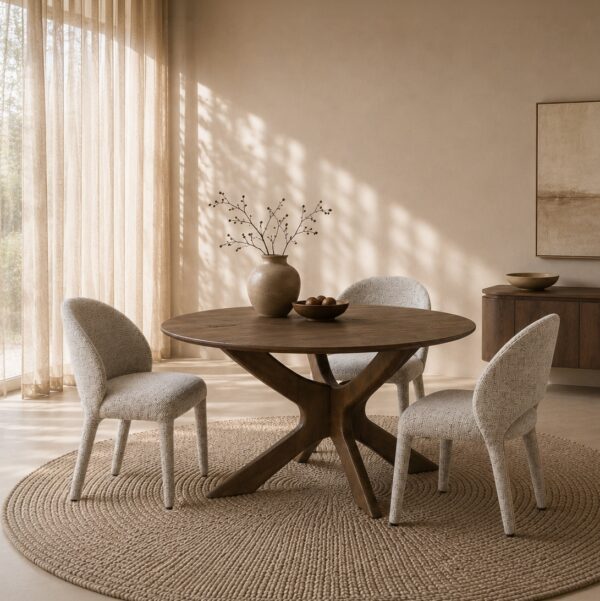 Livingfurn Brix Montreaux Round Brown 130cm
