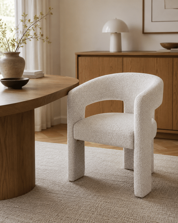Livingfurn eetkamerstoel Aurelia met arm beige