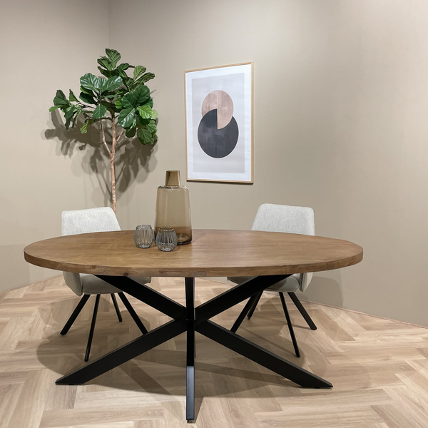 Livingfurn eettafel Rocky Oval 160 cm