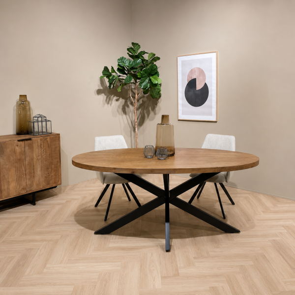 Livingfurn eettafel Rocky Oval 180 cm