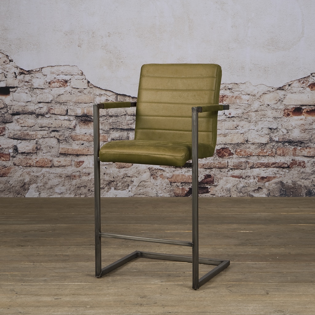 Tower Living barstoel Rocca met arm groen
