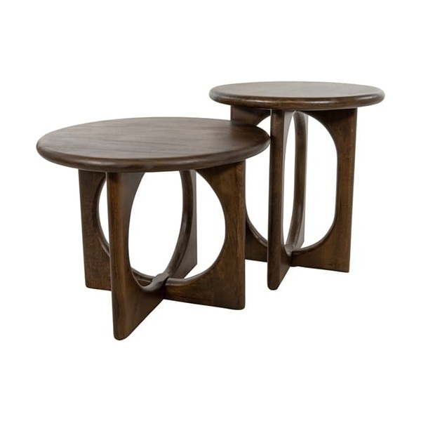 Nijwie MySons Bijzettafel Ø50, H55, Mango Brown Walnut - Zodiac Collection