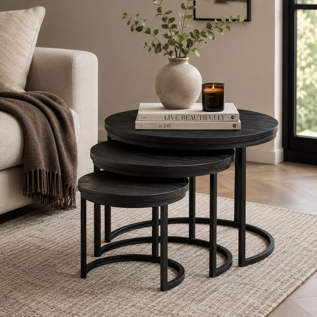 Nijwie MySons Black Enzo salontafel, set van 3 - Best Seller Collection