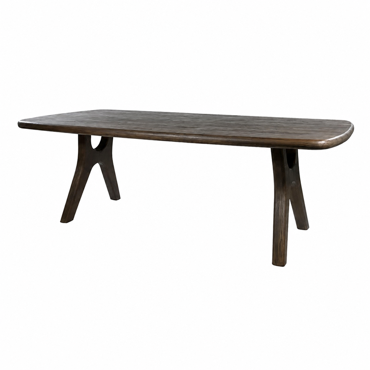 Nijwie MySons Eetkamertafel 240, langwerpig met ronde hoeken, Mango Espresso Brown – Addo Table Collection