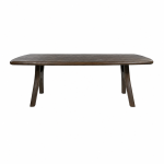 Nijwie MySons Eetkamertafel 240, langwerpig met ronde hoeken, Mango Espresso Brown – Addo Table Collection