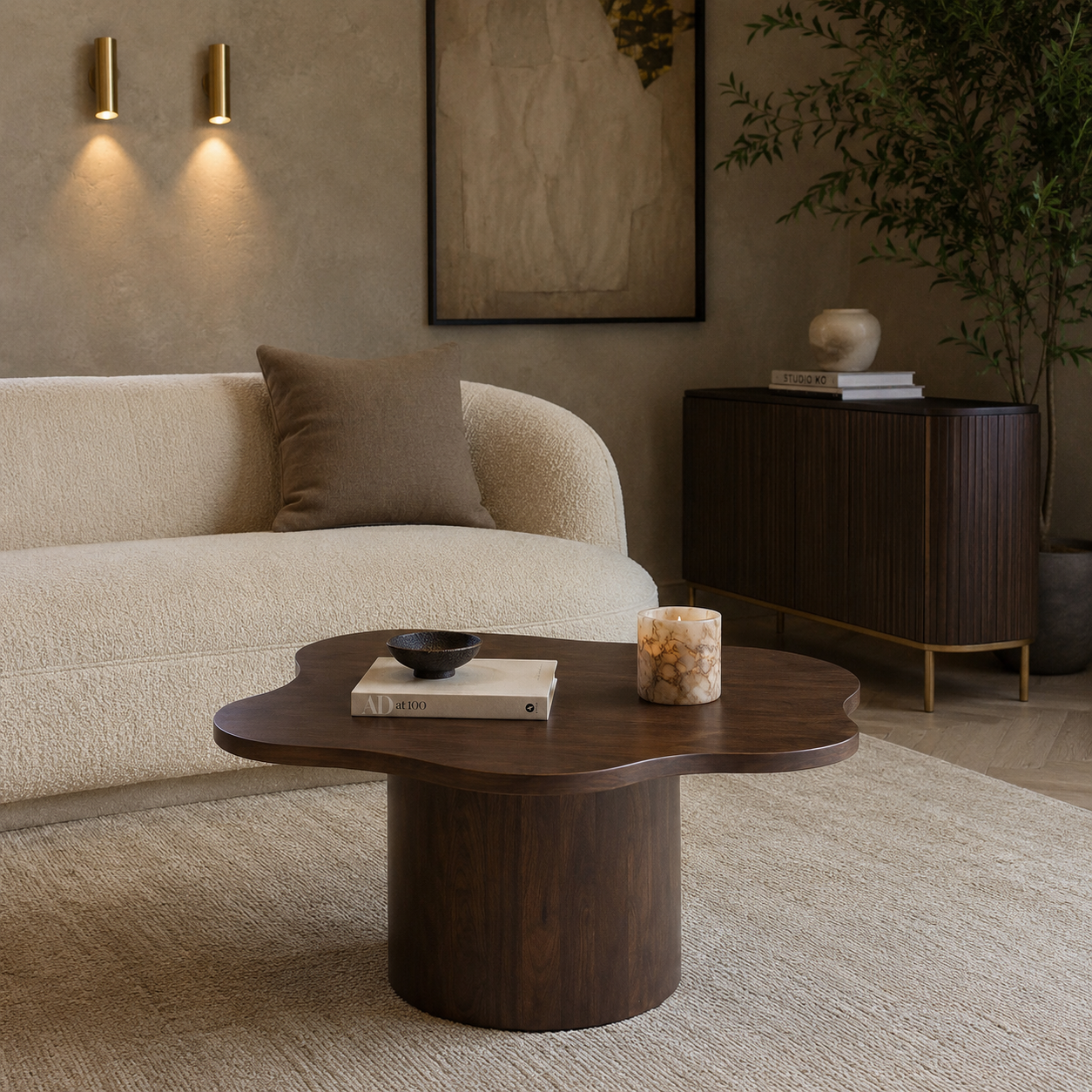 Nijwie MySons Fiore salontafel 98, Mango Brown Walnut – Mix & Match Collection