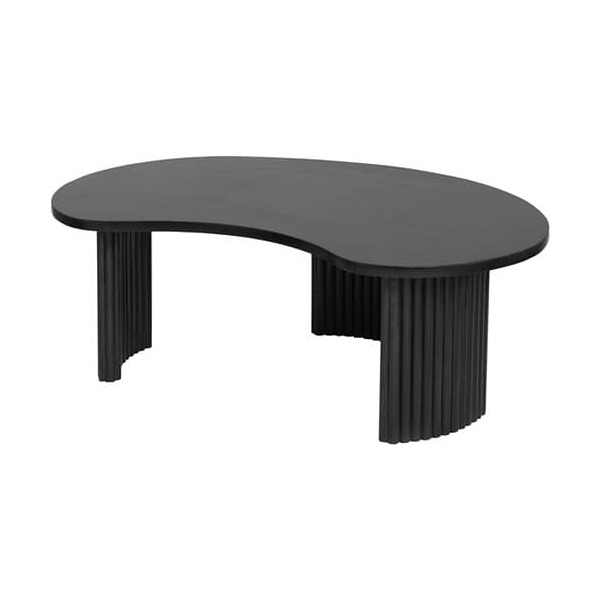 Nijwie MySons Firenze salontafel 125, boon vorm, Black - Mix & Match Collection