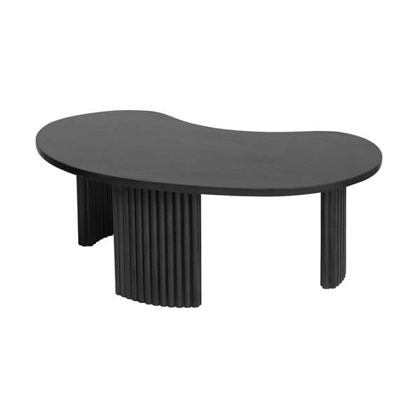 Nijwie MySons Firenze salontafel 125, boon vorm, Black - Mix & Match Collection