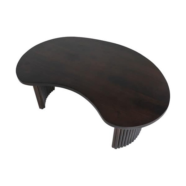 Nijwie MySons Firenze salontafel 125, boon vorm, Mango Brown Walnut - Mix & Match Collection