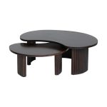 Nijwie MySons Firenze salontafel 125, boon vorm, Mango Brown Walnut – Mix & Match Collection