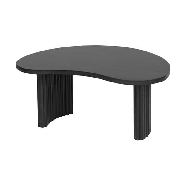 Nijwie MySons Firenze salontafel 85, boon vorm, Black - Mix & Match Collection