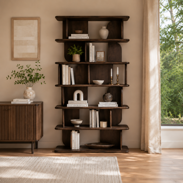 Nijwie MySons Oregano boekenkast 90, Mango Brown Walnut - Oregano Collection