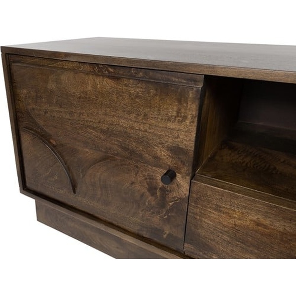 Nijwie MySons TV dressoir 190 met 3 deuren, 1 lade en 1 open vak, Mango Brown Walnut - Kaapstad Collection
