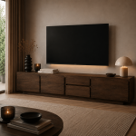 Nijwie MySons TV dressoir 190 met 3 deuren en 2 lades, Mango Dark Malt - Bloemfontein Collection