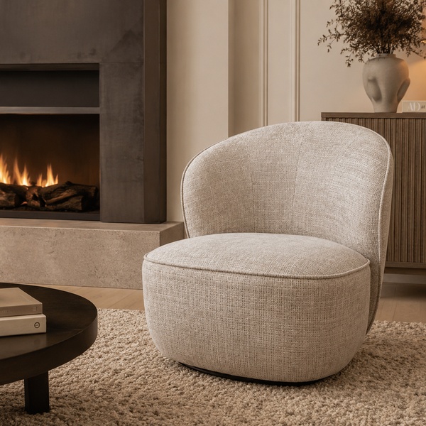 Nijwie MySons draaifauteuil 360 Avi- Cremona - Taupe 04 - Star Collection