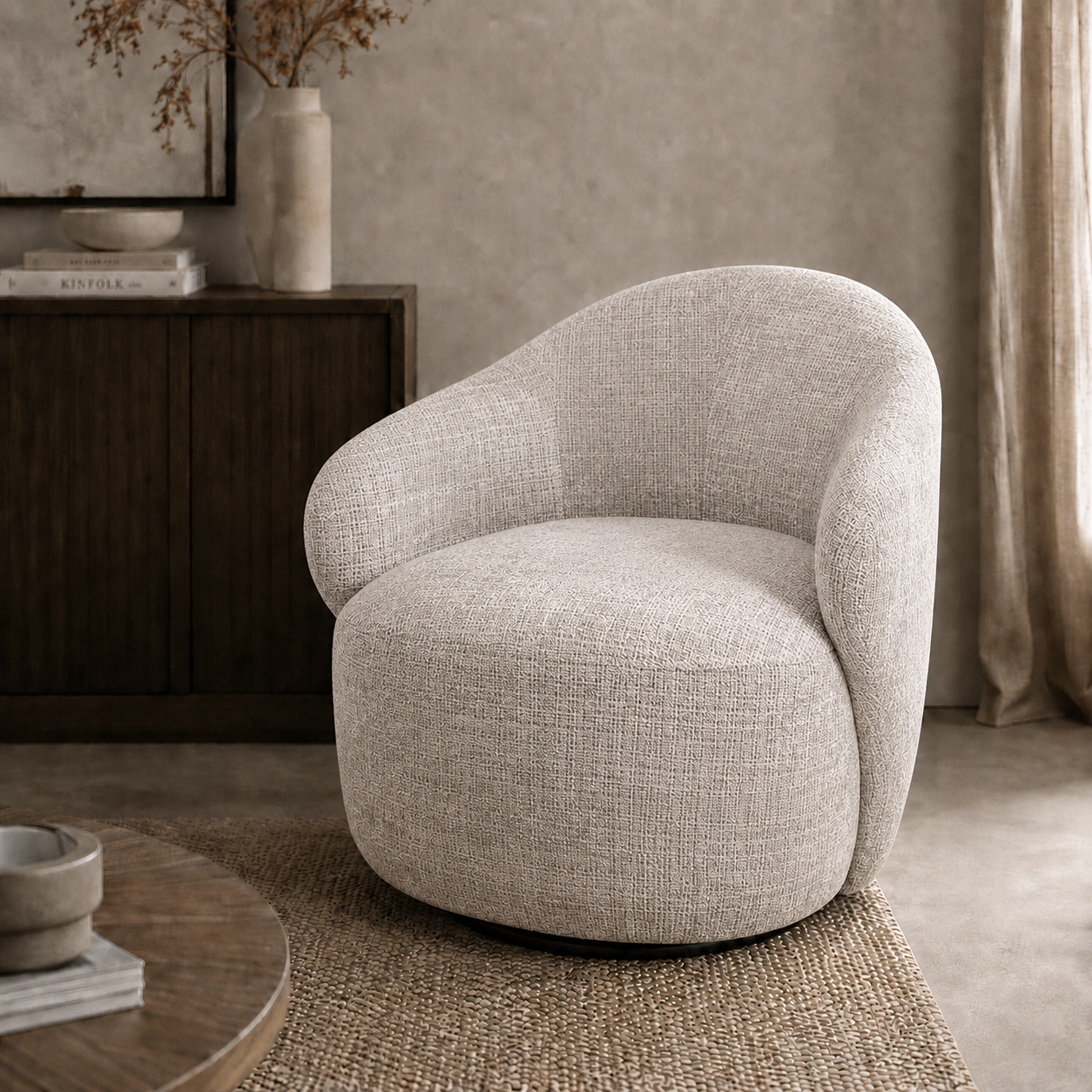 Nijwie MySons draaifauteuil 360 Jimi- Cremona - Taupe 04 - Star Collection