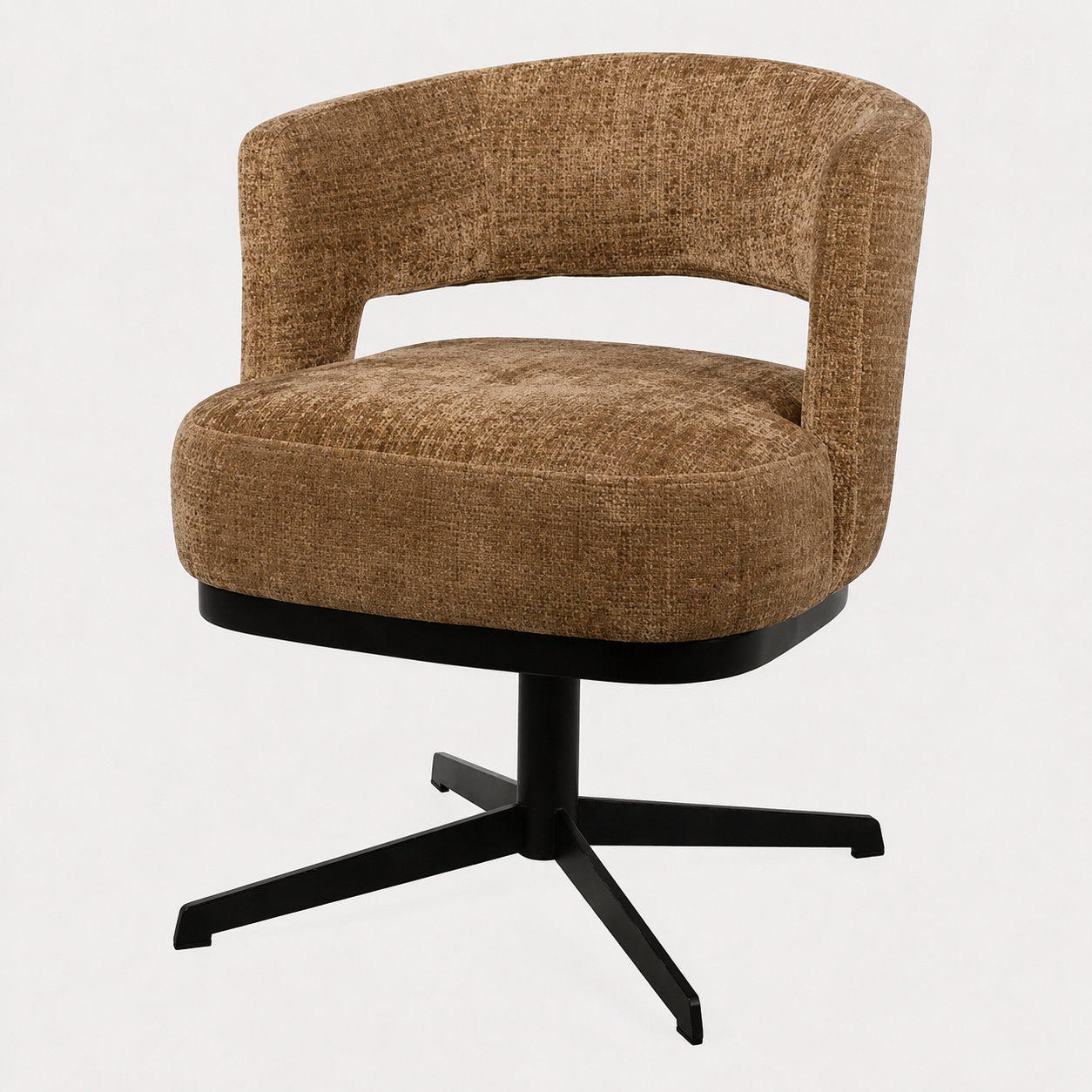 Nijwie MySons eetkamerstoel Bruce - draaipoot 360 - Cremona - Cinnamon 18 - Star Collection