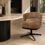 Nijwie MySons eetkamerstoel Bruce - draaipoot 360 - Cremona - Cinnamon 18 - Star Collection