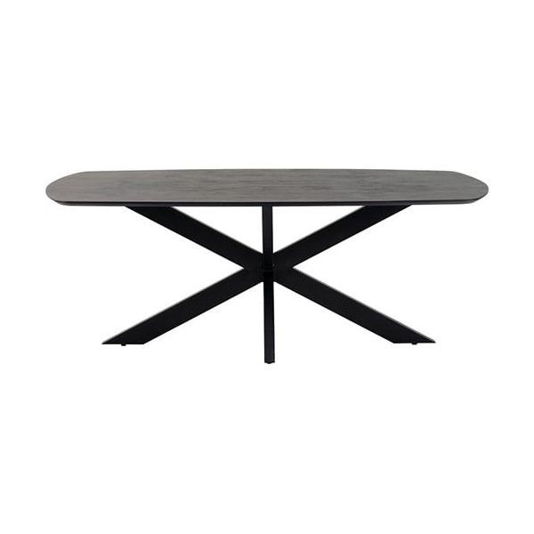 Nijwie MySons eettafel deens ovaal 160x90x78 cm Acacia Black – Akagi Table Collection