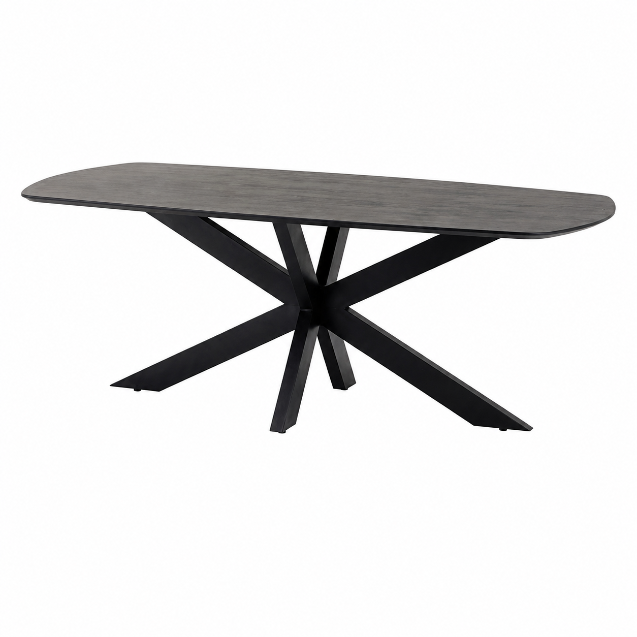 Nijwie MySons eettafel deens ovaal 180x90x78 cm Acacia Black – Akagi Table Collection