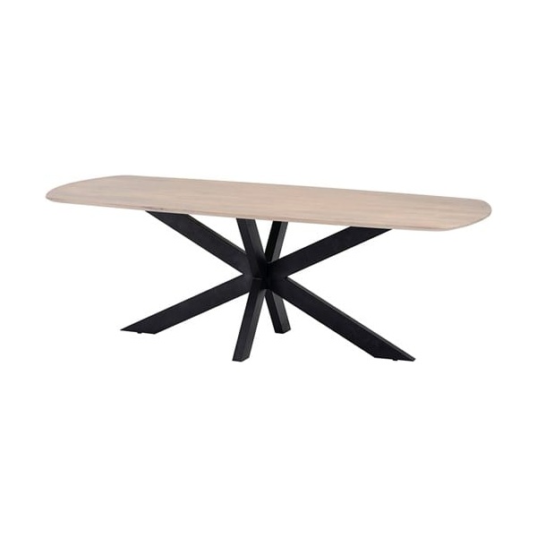 Nijwie MySons eettafel deens ovaal 180x90x78 cm mango Ashblond – Akagi Table Collection