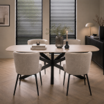 Nijwie MySons eettafel deens ovaal 180x90x78 cm mango Ashblond – Akagi Table Collection