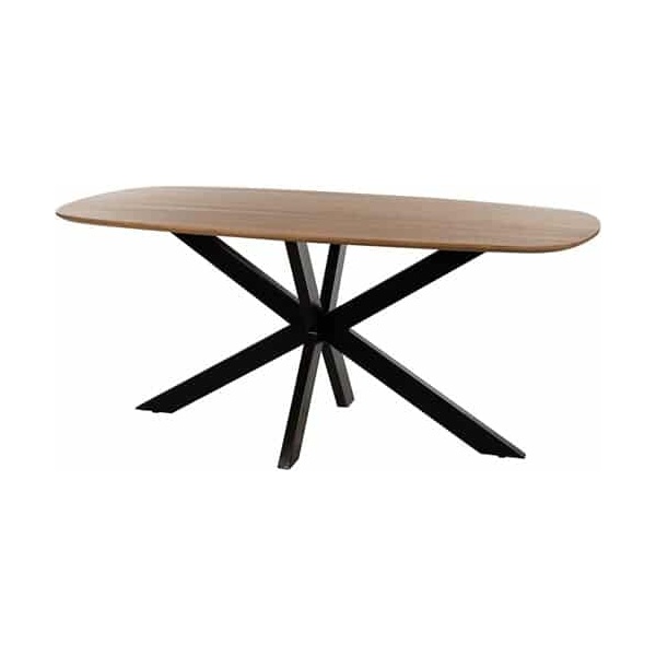 Nijwie MySons eettafel deens ovaal 210x105x78 Mango Smooth Natural – Akagi Table Collection
