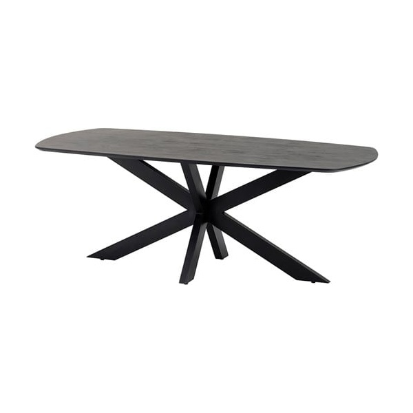 Nijwie MySons eettafel deens ovaal 210x105x78 cm Acacia Black – Akagi Table Collection
