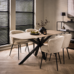 Nijwie MySons eettafel deens ovaal 210x105x78 cm mango Ashblond – Akagi Table Collection