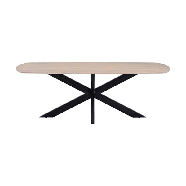 Nijwie MySons eettafel deens ovaal 230x105x78 cm mango Ashblond – Akagi Table Collection