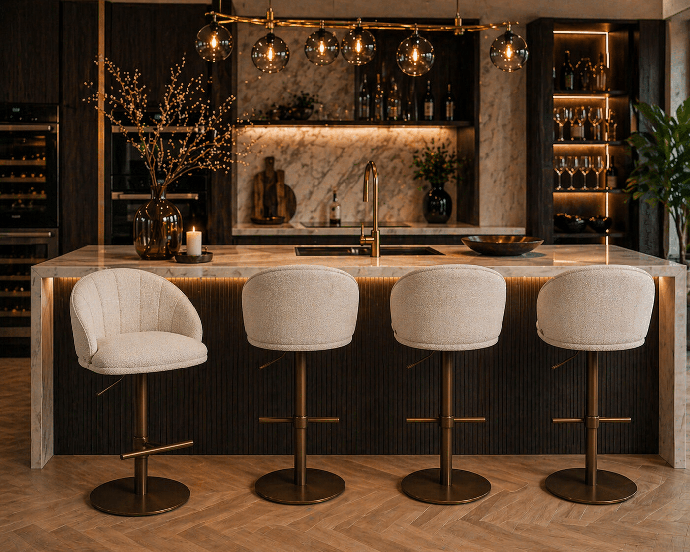 Richmond Interiors barstoel Beverly draaibaar natural