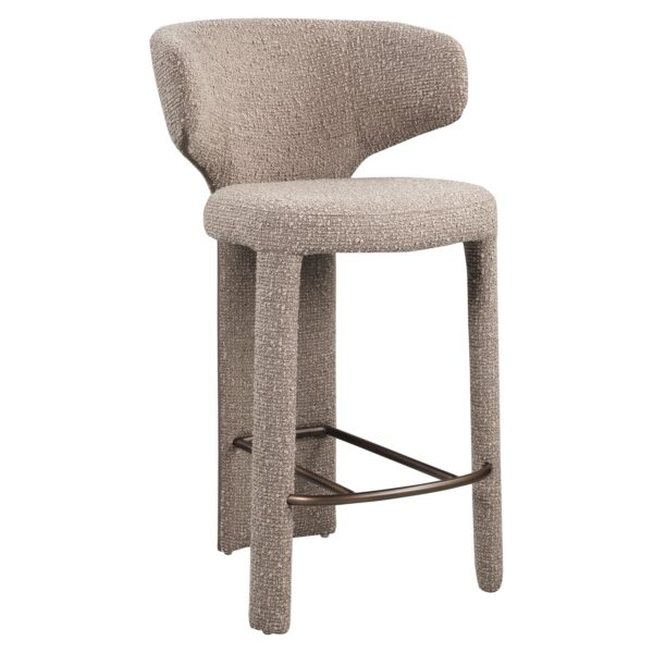 Richmond Interiors barstoel Viola met arm mocca