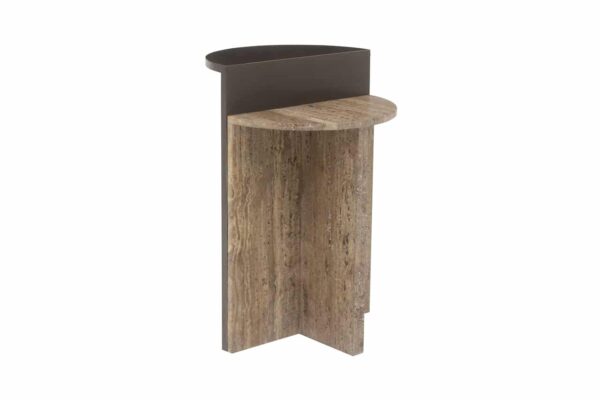 Richmond Interiors bijzettafel Russo 40x40x60 cm travertin
