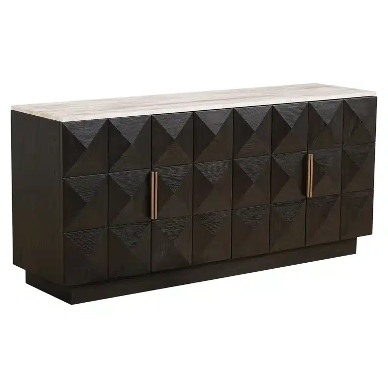 Richmond Interiors dressoir Claremont 170x44x80 cm  travertin