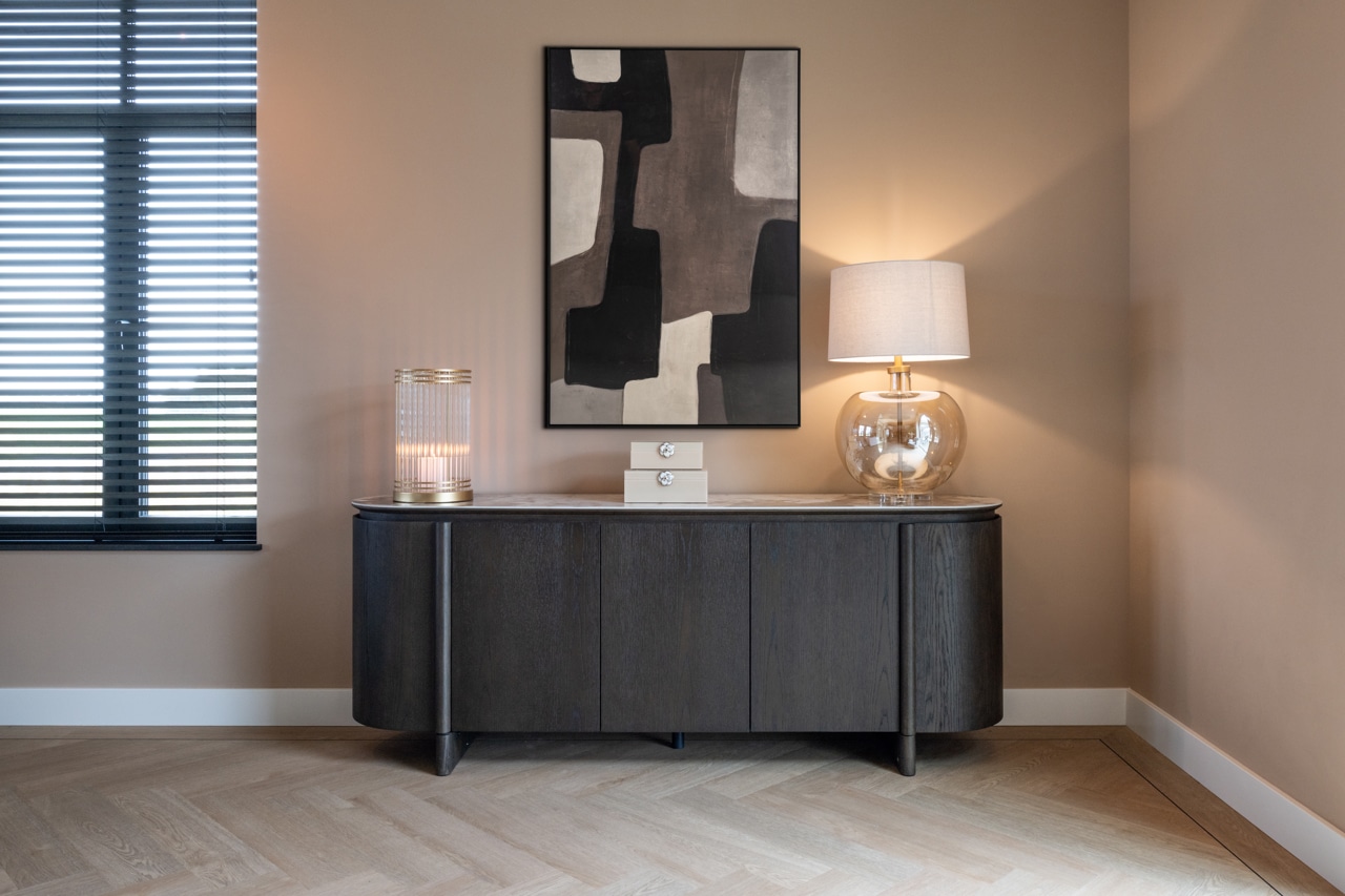 Richmond Interiors dressoir Langford 200x44,5x77 cm travertin