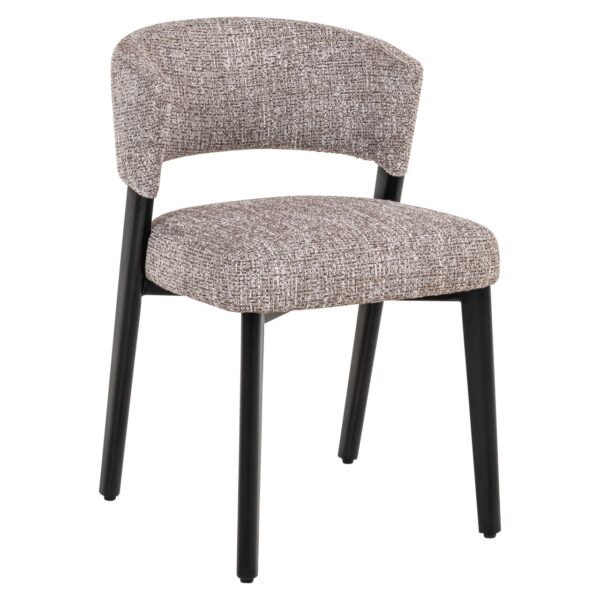 Richmond Interiors eetkamerstoel Zeno earth tweed