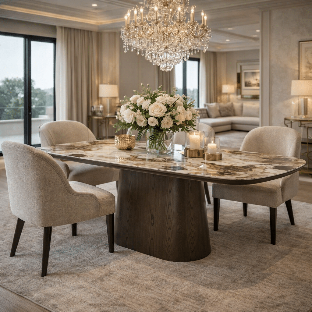 Richmond Interiors eettafel Langford 200 cm keramiek