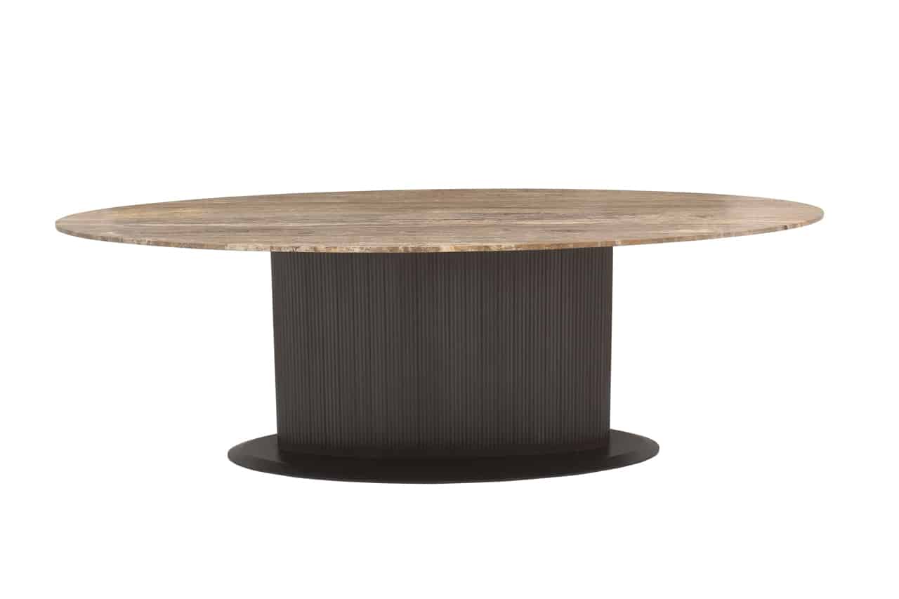 Richmond Interiors eettafel Russo 235 cm travertin