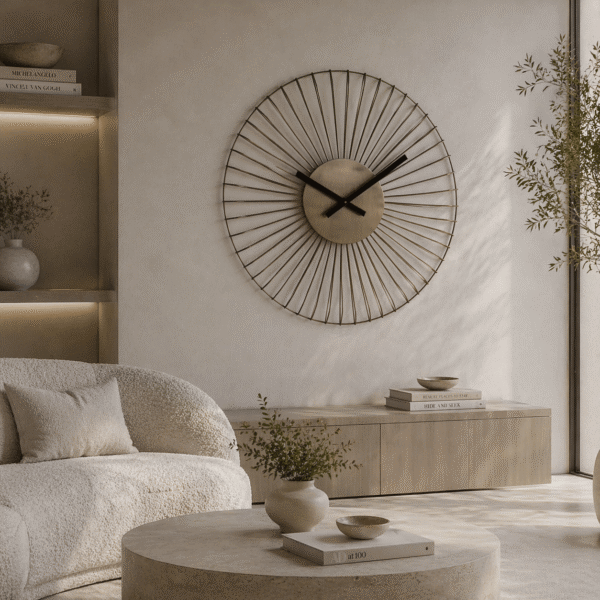 Richmond Interiors klok Ø61 cm Wirle gold