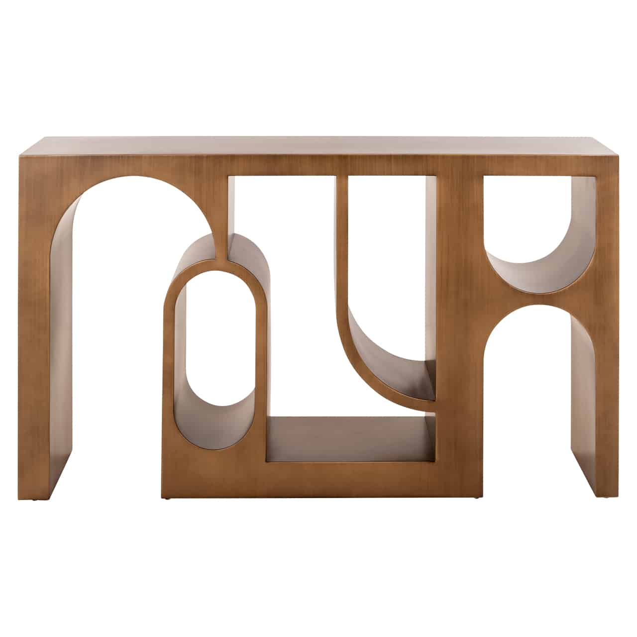 Richmond Interiors wandtafel Alexander Jones 150x36x85,5 cm goud metaal
