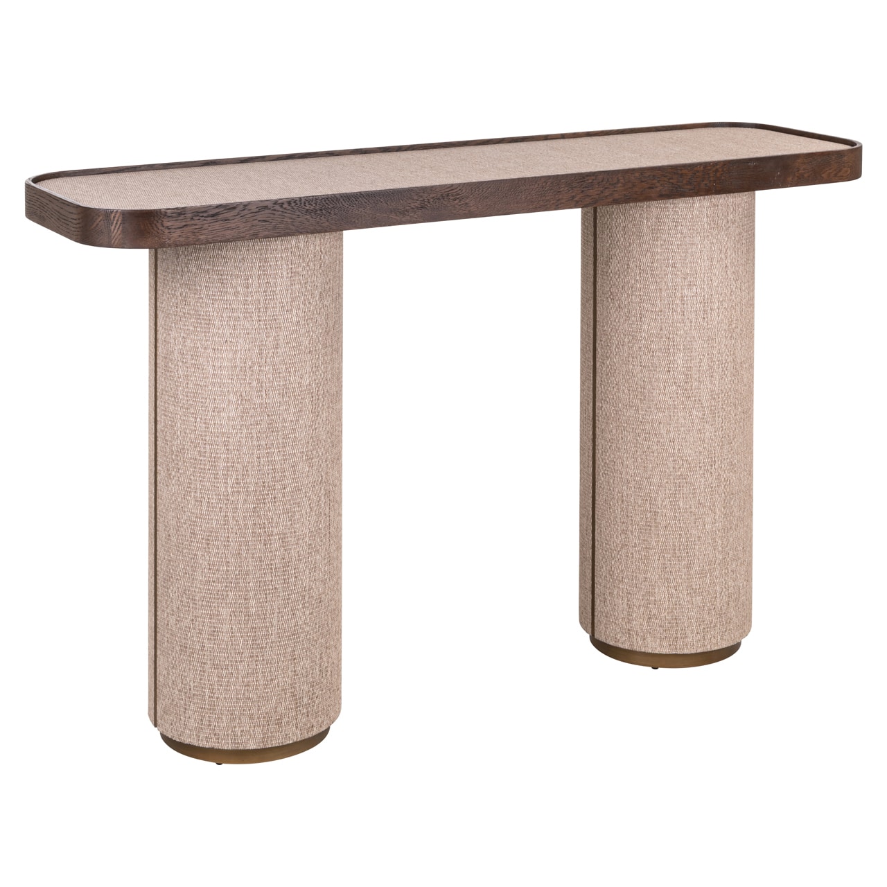 Richmond Interiors wandtafel Willox 140x40x85 cm linnen/glas