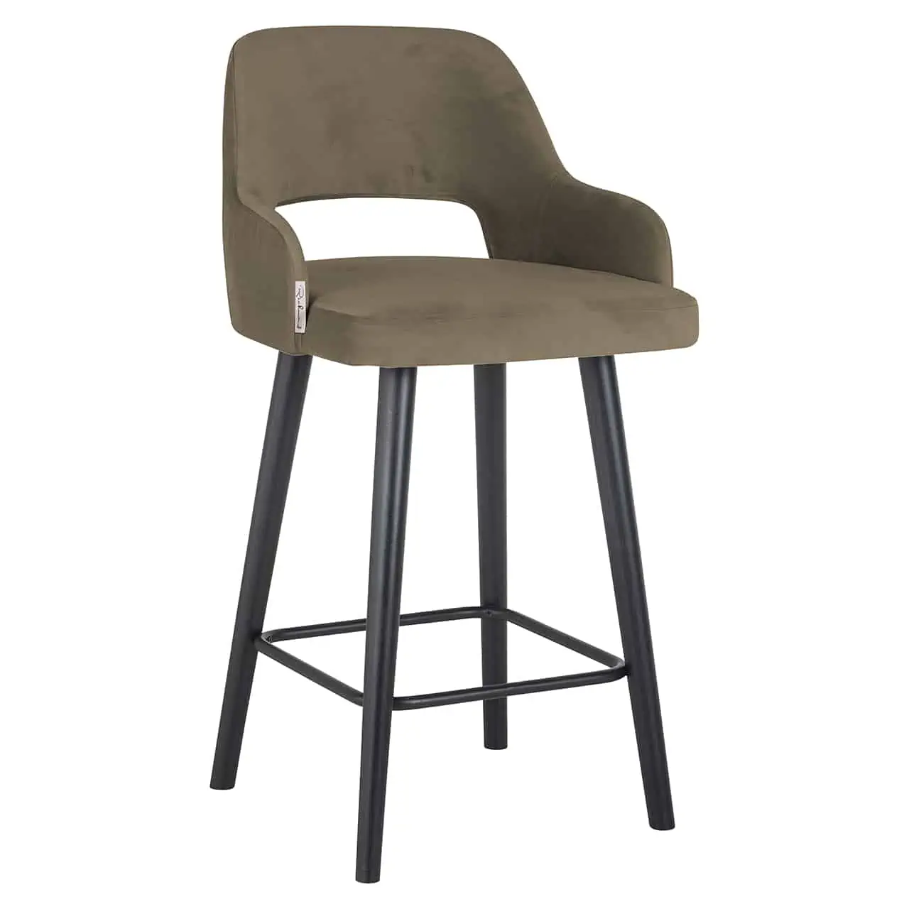SHOWMODEL Richmond Interiors barstoelen Antony laag set van 2 groen